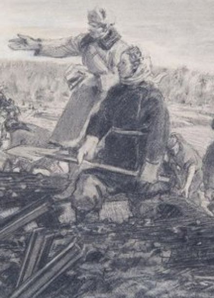 Черно-белая война: Выставка